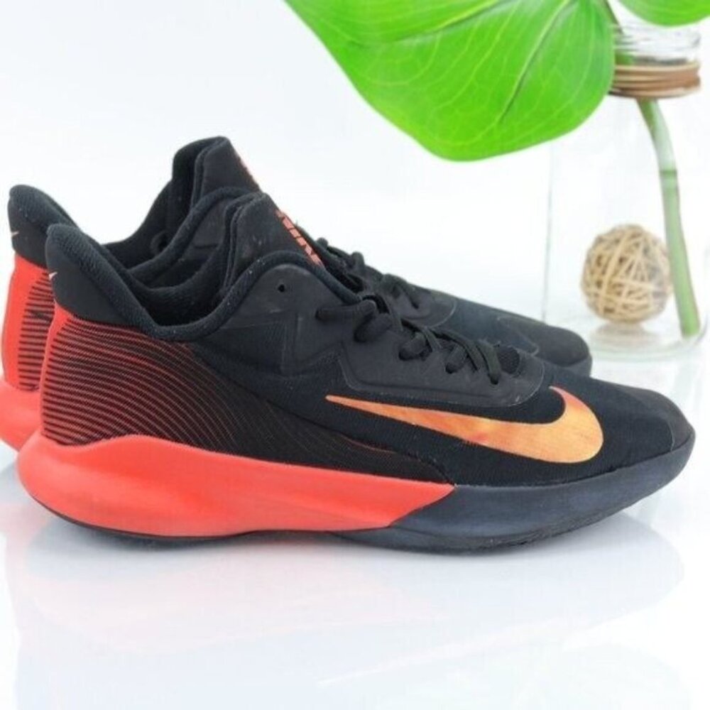 Nike Precision4 Sneaker Men's Size 8 Black Camellia Chile Red Basketball Shoe - Picture 7 of 12
